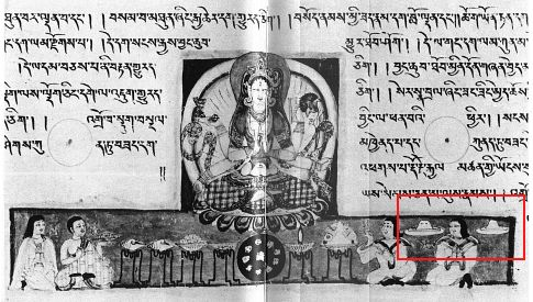 A fenti brzols egy 10. szzadi szanszkrit szveg tibeti fordtsbl a 