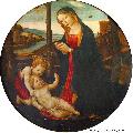 Ez a Madonnt brzol kp a 15. szzadban kszlt, Domenico Ghirlandaio munkja.